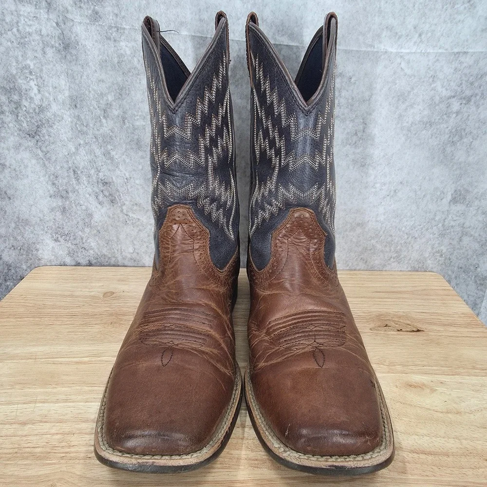 Ariat Tycoon Western Boots  Boys 6 Brown Leather Cowboy Roper Botas Pull On